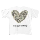 Be+Me StoreのHeart フルグラフィックTシャツ