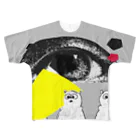丸山マルコのアイくまトリオ フルグラフィックTシャツ
