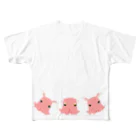 LalaHangeulの3匹のメンダコさん All-Over Print T-Shirt