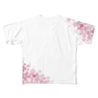 川野隆司の晴れやかな桜 フルグラフィックTシャツ
