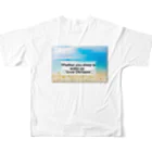 沖縄大好きシーサーちゃんの夏恋しい🌺沖縄🏝Going フルグラフィックTシャツの背面
