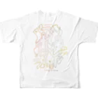 ゆうな/ yunionのTAKISAN’s (たこさんズ) All-Over Print T-Shirt :back