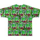 まさかのさむかわの草 All-Over Print T-Shirt :back