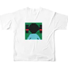 yayoiboy 弥生ボーイくんの弥生ボーイくん10歳 渋谷センター街Tシャツを着て渋谷センター街に参上の巻  フルグラフィックTシャツの背面