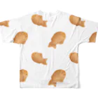 kitayamaの色々なたい焼き フルグラフィックTシャツの背面
