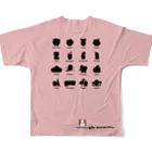 岐阜モルモット「モルマート」の群馬県モルモット フルグラフィックTシャツの背面