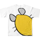 Líneas de aska “Askaの紙上絵”の（両面）Chinchilla de limón (レモン🍋チンチラ) フルグラフィックTシャツの背面