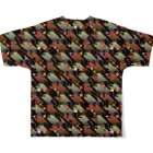 m7kenjiのpixelTextilePattern_02 フルグラフィックTシャツの背面