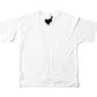 ガゥガゥちゃんのポケットからチワワ♡カラー フルグラフィックTシャツの背面