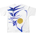 Yuki KashattoのBlue Doragon in Futamata All-Over Print T-Shirt :back