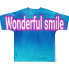 みっぴーの🎀新商品🌈Wonderful Smile & Powerシリーズ🌈 All-Over Print T-Shirt :back