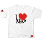  XXレーション・ショップの定番の新型「I love you」 All-Over Print T-Shirt :back