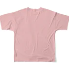 milkのモノフラワー　ピンク フルグラフィックTシャツの背面