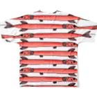 OTONOSAMAの総柄ヤガラちゃん フルグラフィックTシャツの背面