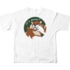 DOG FACEの柴犬【わんデザイン 7月】 フルグラフィックTシャツの背面