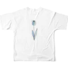 rilybiiのWater Tulip フルグラフィックTシャツの背面