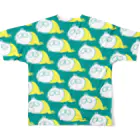 くらきち ONLINE SHOPのねこタイツ レモン All-Over Print T-Shirt :back