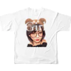 Re:Re:SmileyのBear Girl ☆◡̈⋆ フルグラフィックTシャツの背面