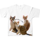 shisyu工房の子猫 おなかいっぱい All-Over Print T-Shirt :back