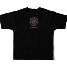 薈.collectionのRainbowmandala2シリーズ All-Over Print T-Shirt :back