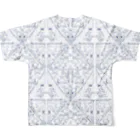 yukino apparel shopの『私のアトリエ』柄Tシャツ All-Over Print T-Shirt :back