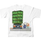 SKULL-2のすろくま、産廃トラック。 All-Over Print T-Shirt :back