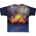 shigeruの打ち上げ花火 All-Over Print T-Shirt :back