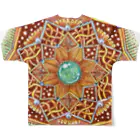 じぱんぐる-zipangle-のmandala-ゆめ All-Over Print T-Shirt :back