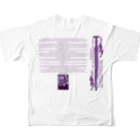 Abraham officialのAbraham KusanagiSwordグラフィックT フルグラフィックTシャツの背面