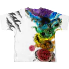 瞑書家　好朶かおりのSeven Chakras All-Over Print T-Shirt :back