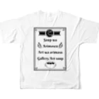 アートスープ@駅前本店営業冬休み中⛄️12/27〜3/1までのスープやってませんアートスープ All-Over Print T-Shirt :back