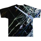 石山蓮華のフルグラフィック！中野いい電線 All-Over Print T-Shirt :back