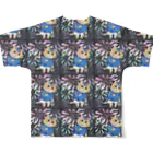 wokasinaiwoの夏猫10ズ花火 All-Over Print T-Shirt :back