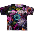 Maum Saek-kkalの花柄フルグラT フルグラフィックTシャツの背面