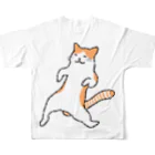 なでしこ@デザインののんびりねこ All-Over Print T-Shirt :back