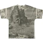 PALA's SHOP　cool、シュール、古風、和風、の先史時代 フルグラフィックTシャツの背面