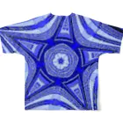 Anna’s galleryのBlue Star フルグラフィックTシャツの背面