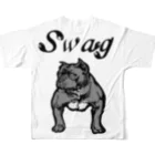 SwagのPitbull Swag フルグラフィックTシャツの背面