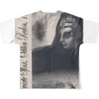 PALA's SHOP　cool、シュール、古風、和風、のZwarte Sfinx, Odilon Redon, 1887 フルグラフィックTシャツの背面