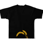 hustlerの米シリーズ All-Over Print T-Shirt :back