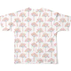 Bacoの和調細かいお花 All-Over Print T-Shirt :back