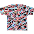 ポコどりラジオ物販コーナーの非公式エレ片ボックスロゴPart1 All-Over Print T-Shirt :back