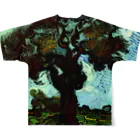 ゴッホの木のゴッホの木#214 フルグラフィックTシャツの背面