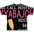 Ａ’ｚｗｏｒｋＳのKYABAJOH フルグラフィックTシャツの背面