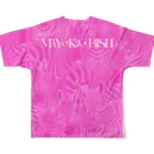 MiYoKa-BISHのPink Zebra by MiYoKa-BISH All-Over Print T-Shirt :back