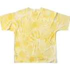 MiYoKa-BISHのYellow Zebra by MiYoKa-BISH フルグラフィックTシャツの背面