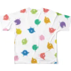 kusuda_subrowのリアクションサブロウ（カラフル） All-Over Print T-Shirt :back