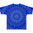 MANDALA屋のlapis lazuli フルグラフィックTシャツの背面