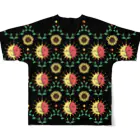 ギバー学のギバパンマン柄（満月） All-Over Print T-Shirt :back