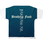 PPANG(ピーパンジー)のBrothers food[PPANG]ネイビー All-Over Print T-Shirt :back